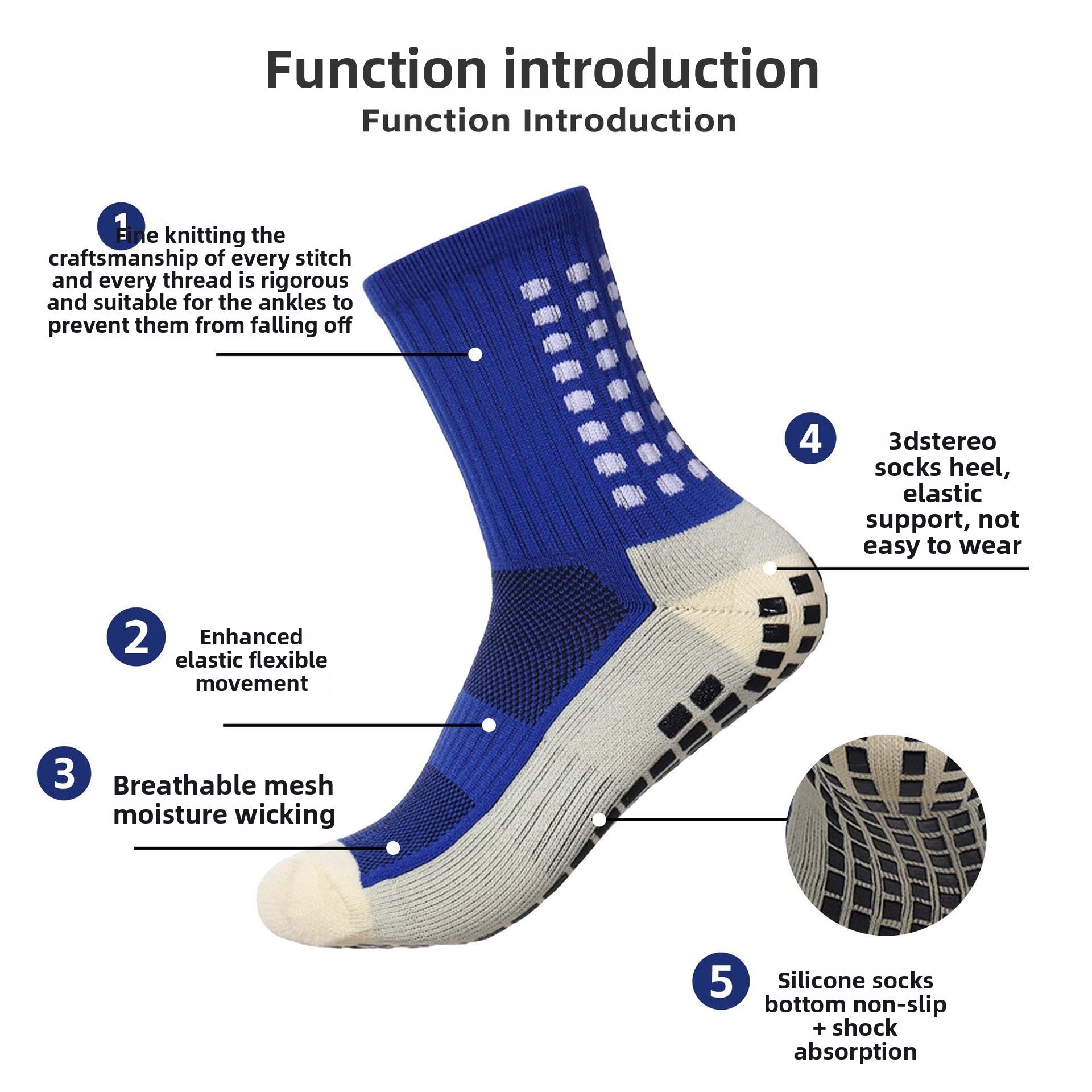Professional Anti-Slip Football Socks