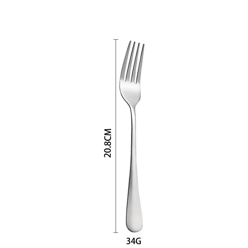 Titanium-Plated Stainless Steel Tableware 4-Piece Set