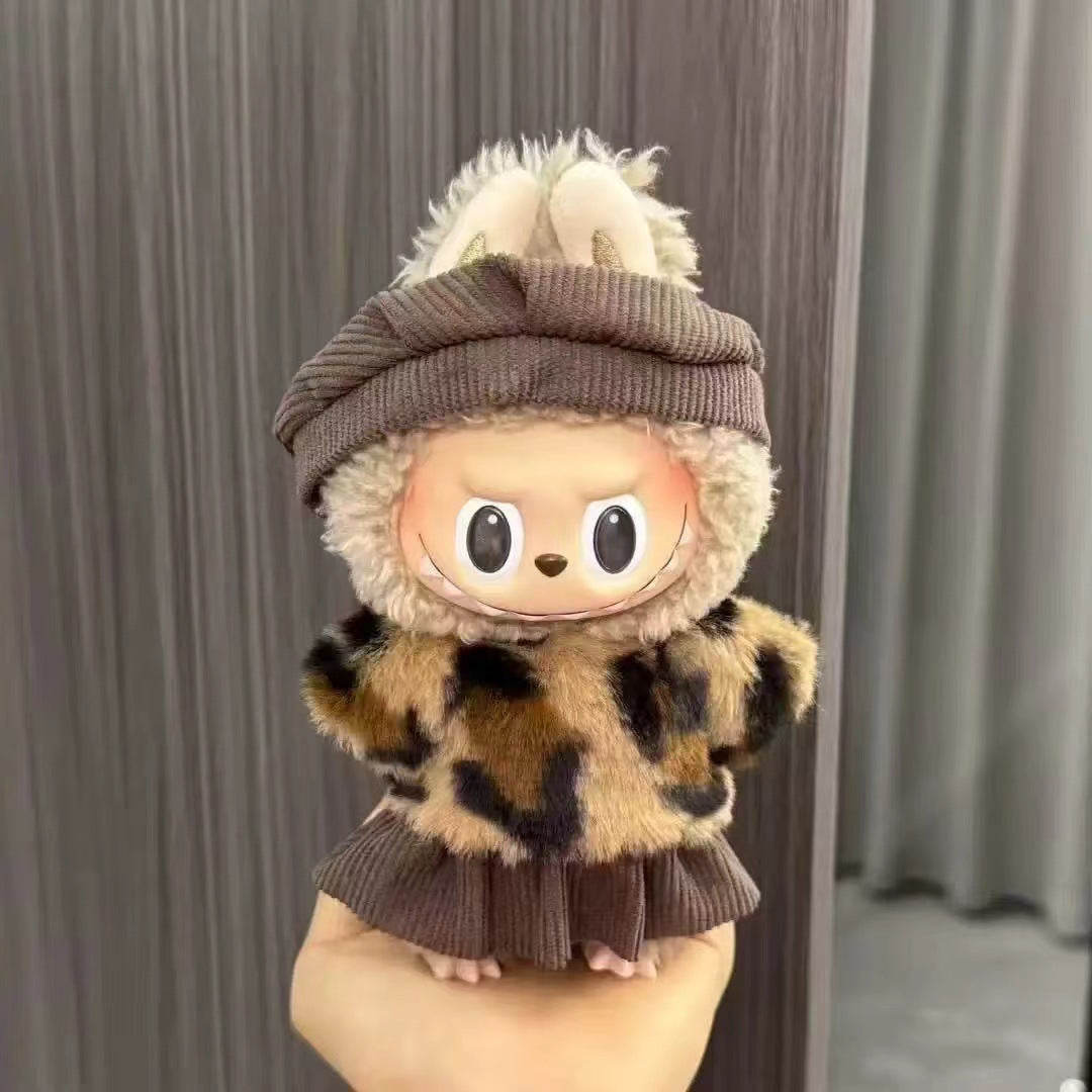 Labubu Doll Clothes Set for 17cm Plush Toys