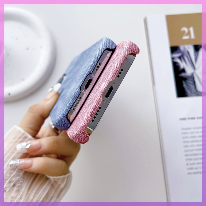 iphone canvas denim phone case