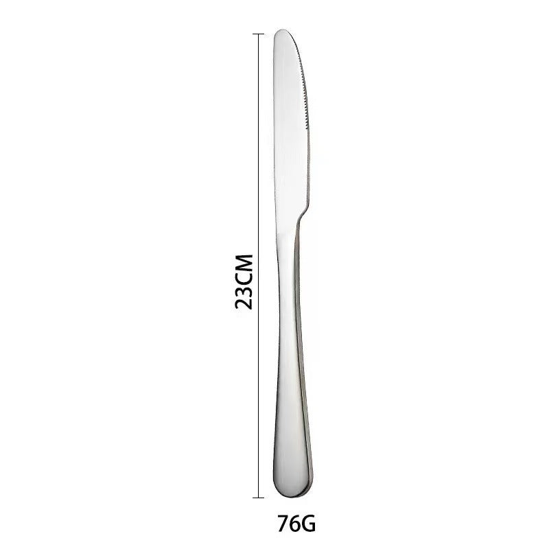 Titanium-Plated Stainless Steel Tableware 4-Piece Set