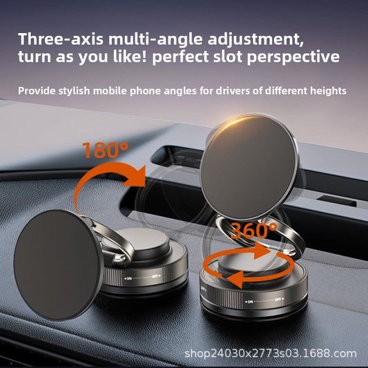 2025 New Vacuum Suction Magnetic Car Phone Holder Navigation & Desktop Mount