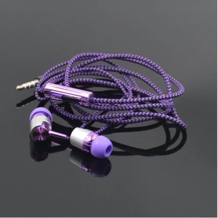 Durable braided wiring karaoke with microphone earphones in-ear for oppovivo Xiaomi Huawei mobile phone subwoofer