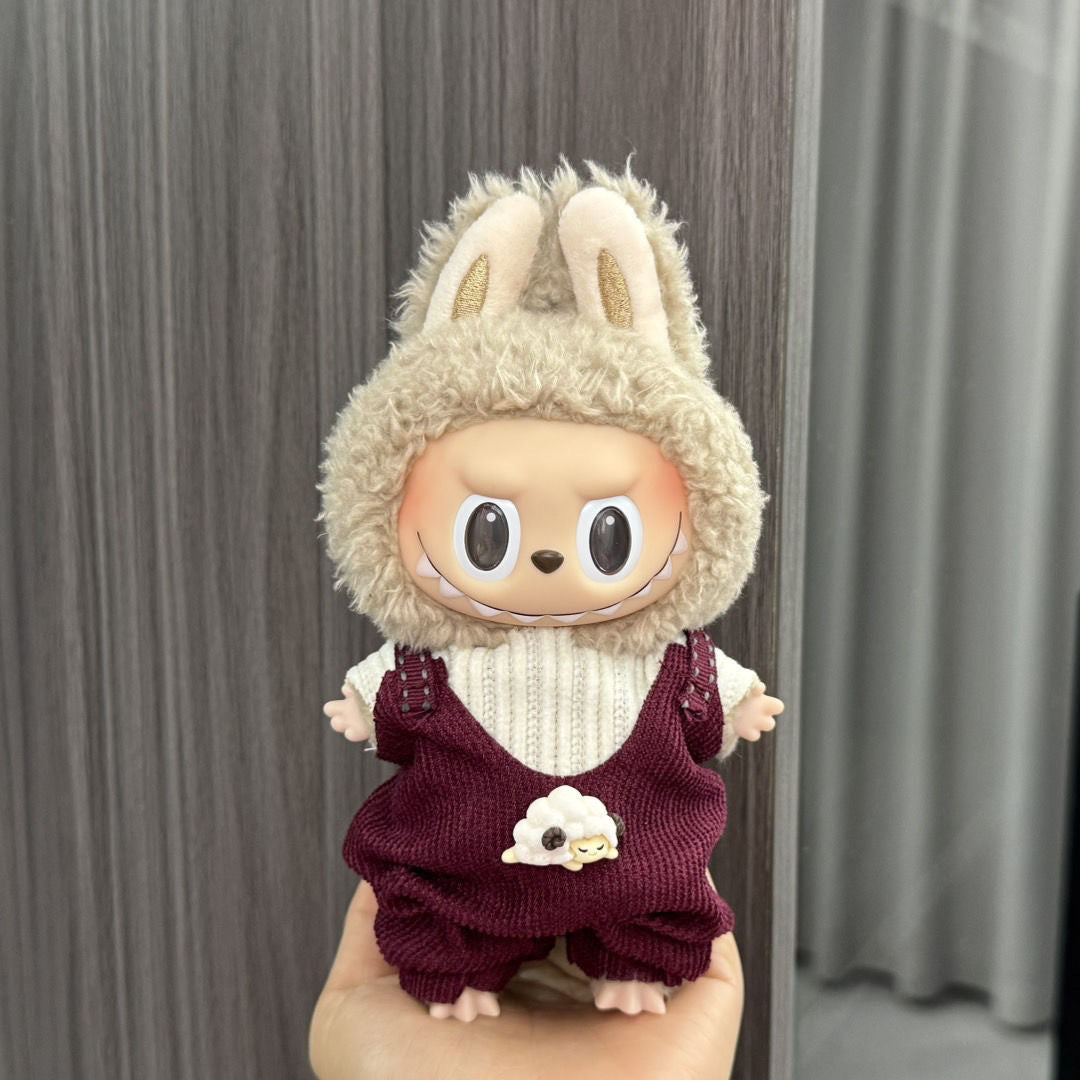 Labubu Doll Clothes Set for 17cm Plush Toys