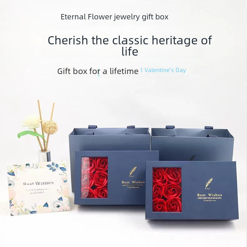 Valentine's Day Six Roses Jewelry Box