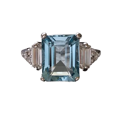 925 Sterling Silver Diamond Ring Romantic Women Engagement Wedding Festival Ring