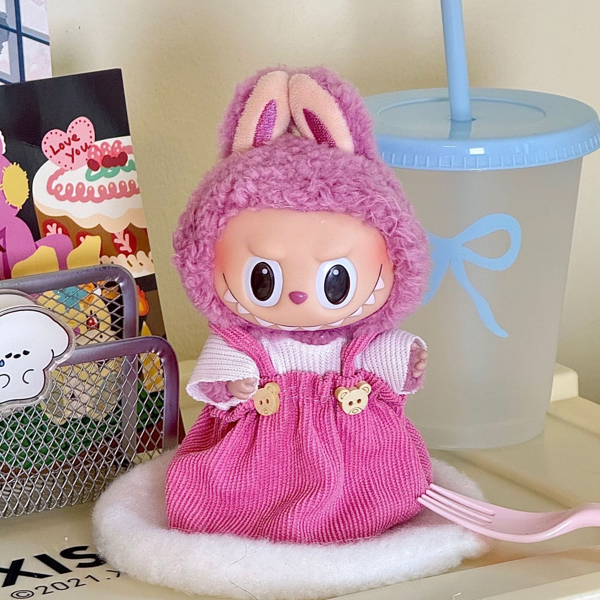 Labubu Doll Clothes Set for 17cm Plush Toys