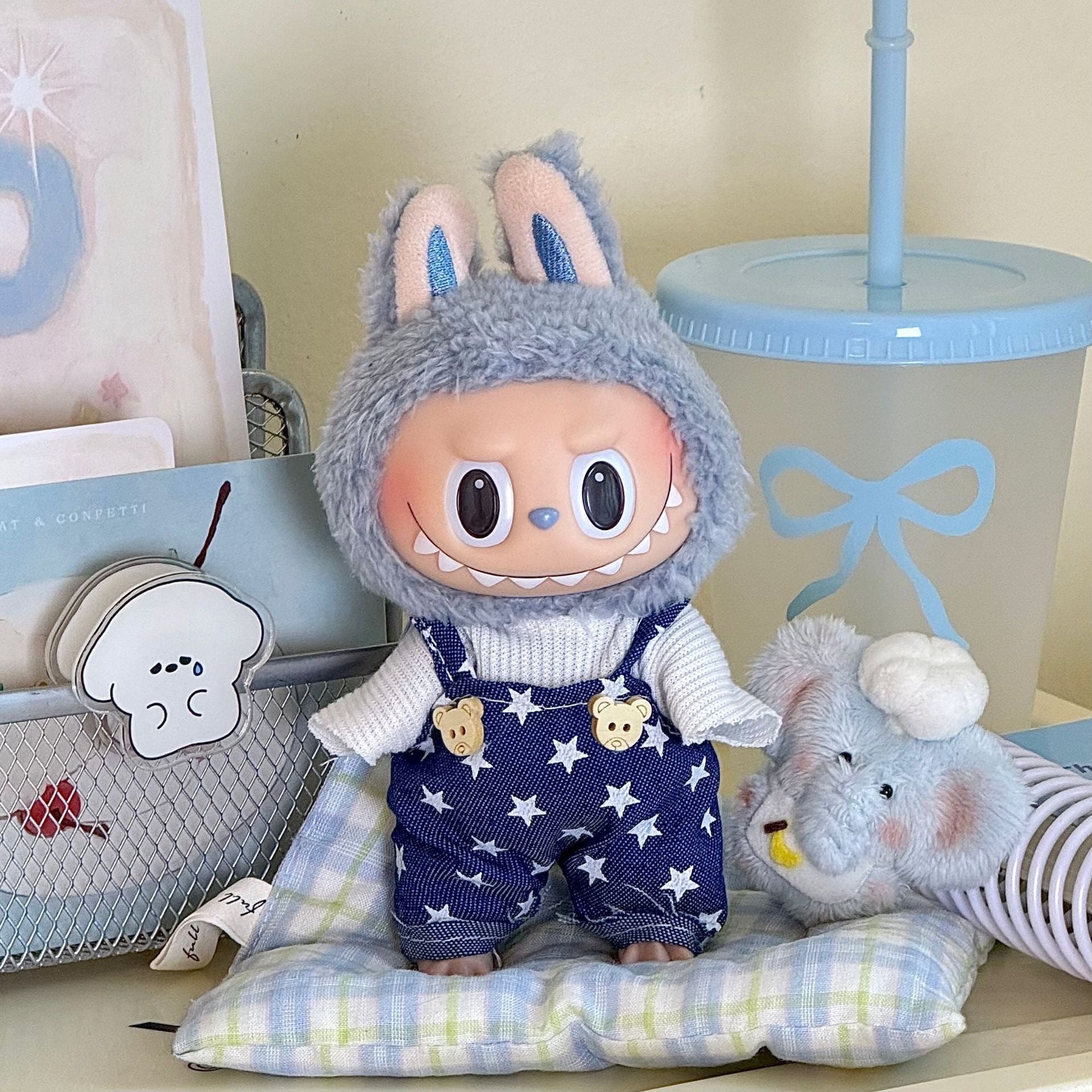 Labubu Doll Clothes Set for 17cm Plush Toys