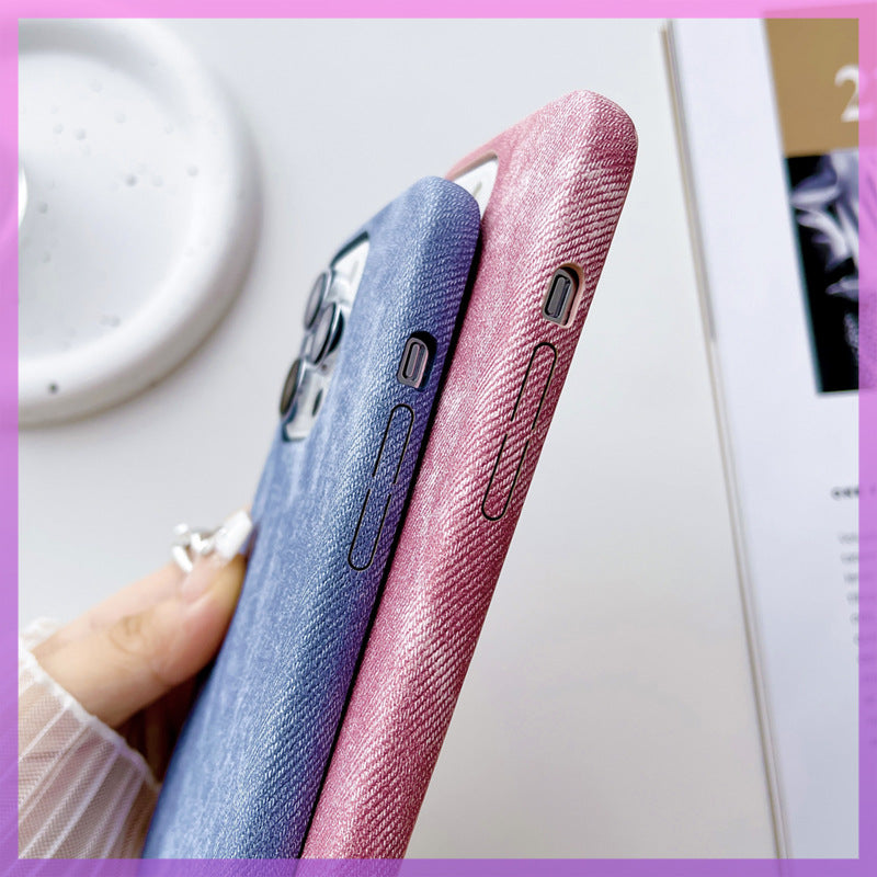 iphone canvas denim phone case