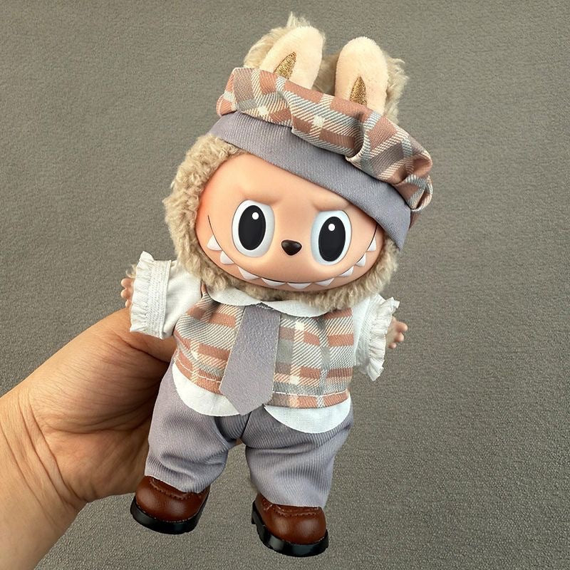 Labubu Doll Clothes Set for 17cm Plush Toys