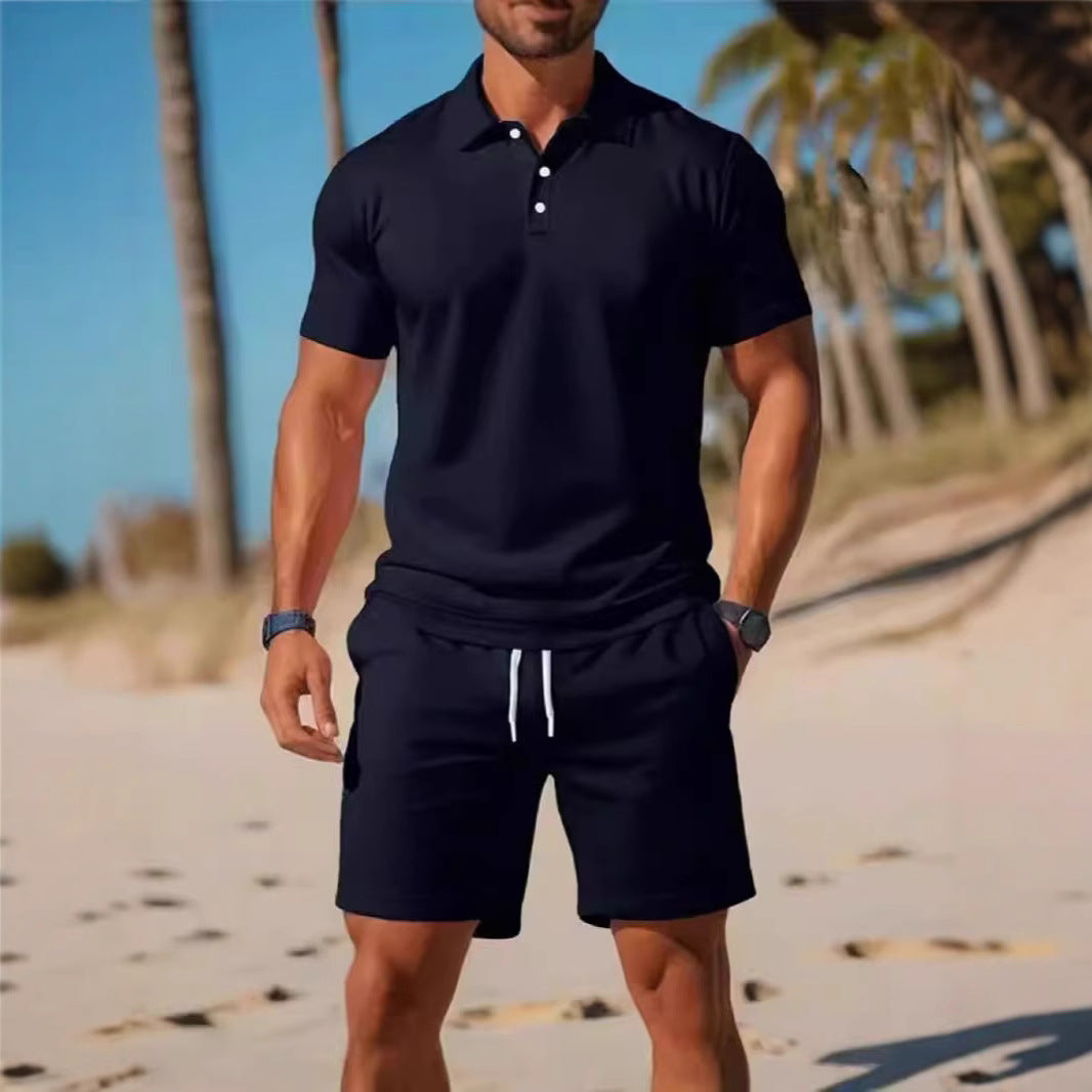Short-sleeved two-piece set