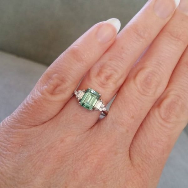 925 Sterling Silver Diamond Ring Romantic Women Engagement Wedding Festival Ring