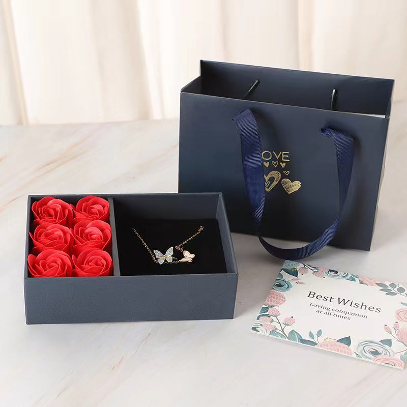 Valentine's Day Six Roses Jewelry Box