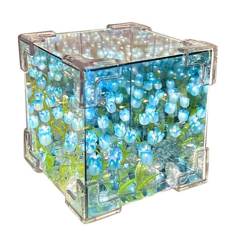 Rubik's Cube Tulip Sea Night Light