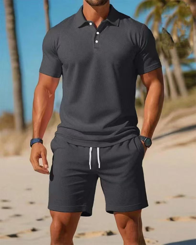 Short-sleeved two-piece set