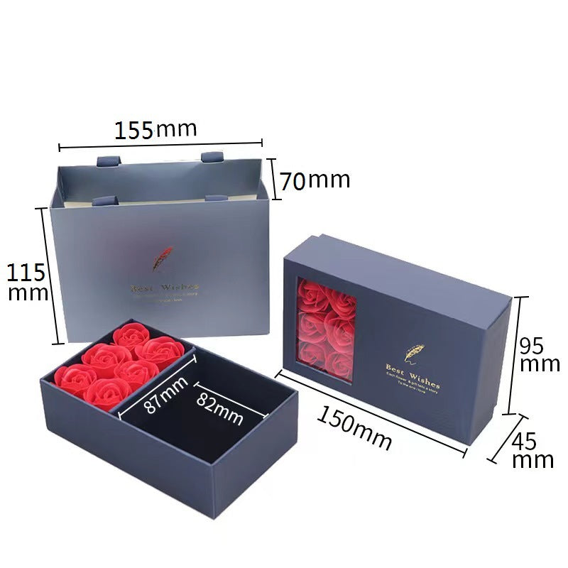Valentine's Day Six Roses Jewelry Box